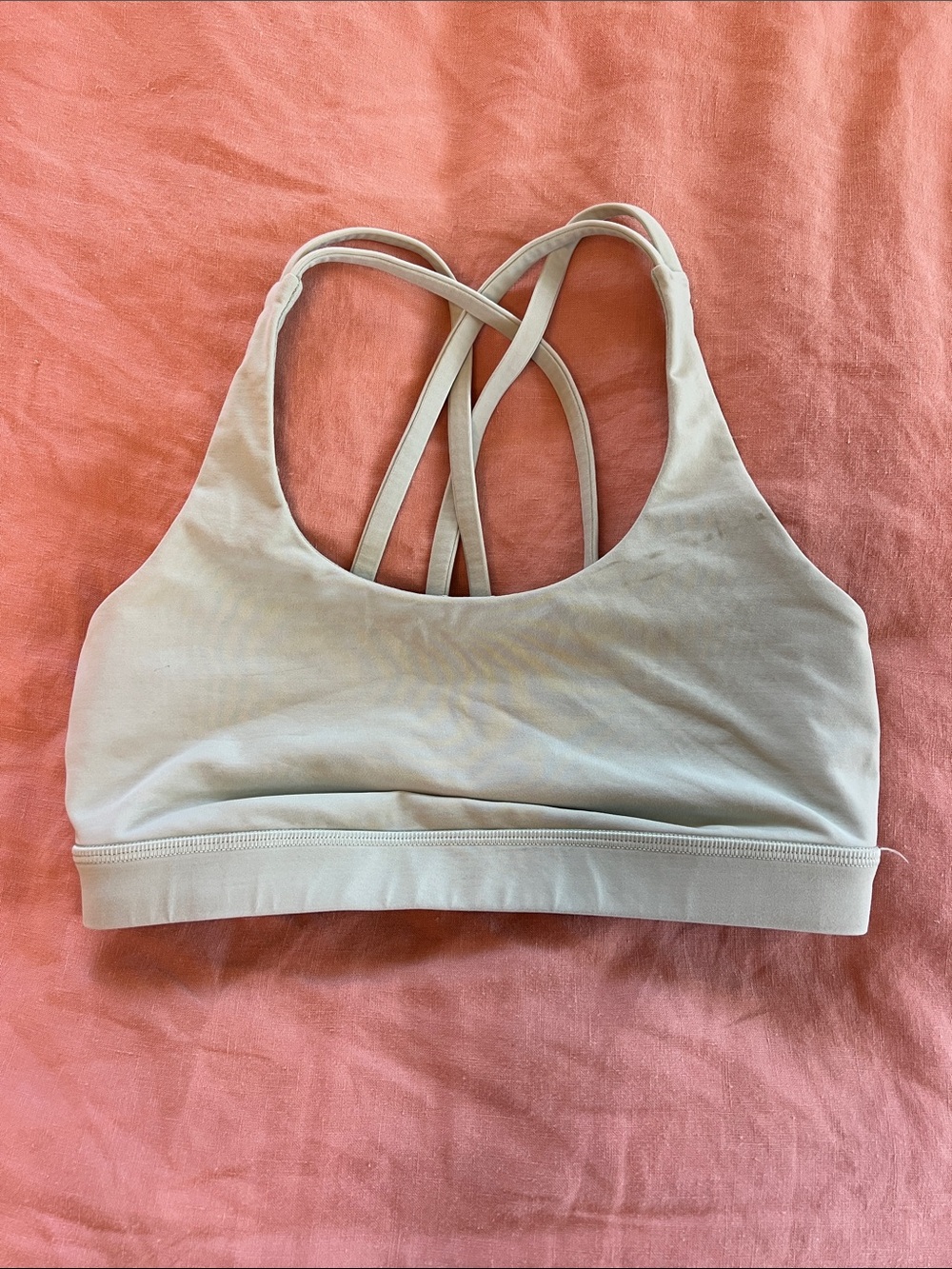 lululemon athletica Light Sage Strappy Sports Bra